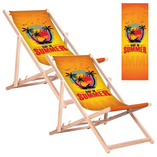 Chaise longue plage - 2x,