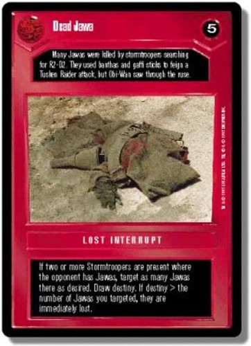 Dead jawa star wars ccg - dead,