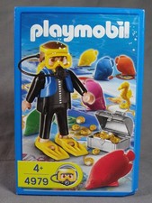 PLAYMOBIL VEDES 4979 jeux de voyage plongeur pion poisson trésor BOITE NEUVE