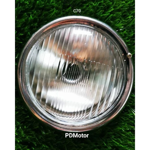 Honda c70 headlamp clear lens - honda,