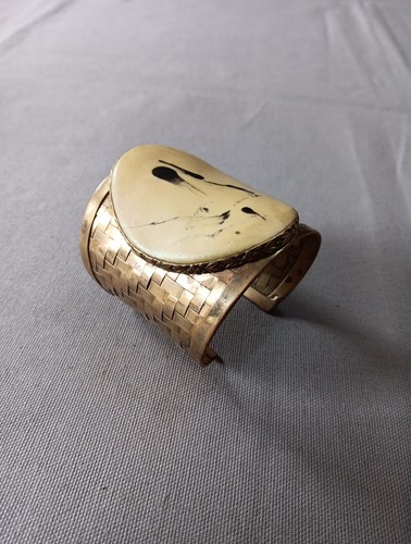Gros bracelet vintage cuir - gros,