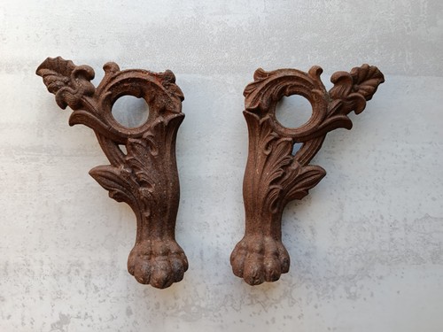 Lot ancien pied fonte - lot,