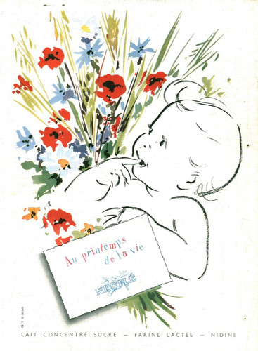 Publicité ancienne nestlé - ancienne,