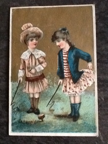 Chromo dore dorure jeu enfants - dorure,