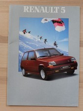 1988 Renault R5 incl. GT Turbo GTE Exclusive Brochure Brochure Prospectus