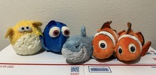 Disney Store Finding Nemo Plush Lot Of 5 Nemo Dory Bruce Bloat Vintage