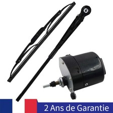 Moteur d'essuie-glace universel 12V avec bras et lame pour tracteur Willis Jeep