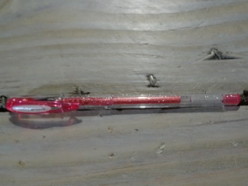 Stylo bille pailleté - à,