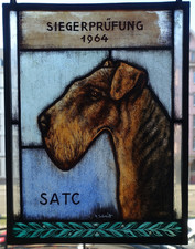 Vitrail fixé sous-verre à