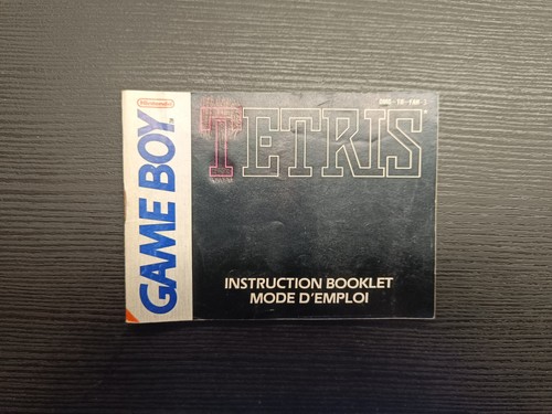 Notice seule tetris - notice, gameboy