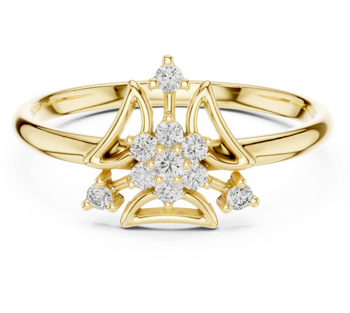 Bague ronde diamant naturel - diamant,