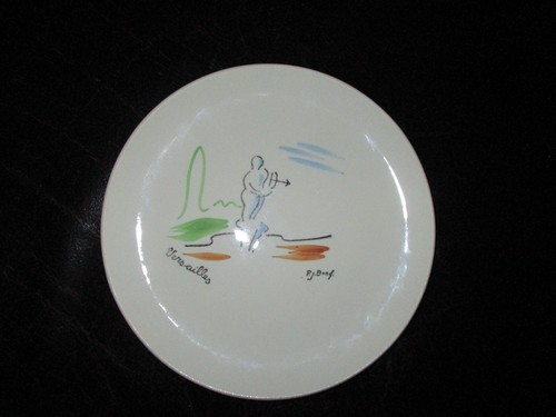 Assiette salins france signé - assiette,