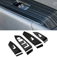 For Mazda CX-5 CX5 2017-24 Black Stainless Window Lift Lock Switch Panel Trim 4X