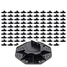 XPOtool Plots de terrasse Set 100x Pieds réglables Hauteur 60-138mm Pose Lames