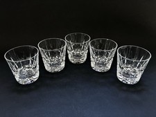 CRISTAL ST LOUIS 5 VERRE À WHISKY MODÈLE MANHATTAN OLD FASHIONED GLASS CRYSTAL