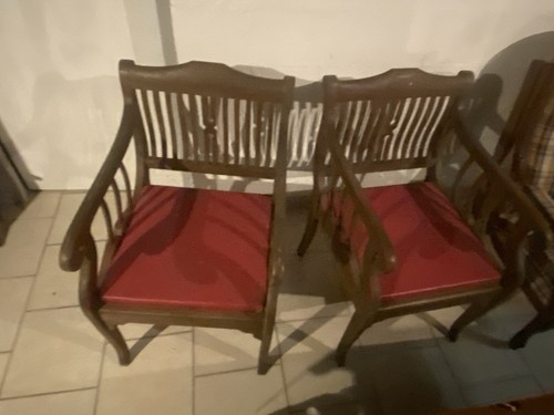 Paire fauteuils anciens en - paire,