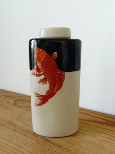 Flacon porcelaine signé - flacon,