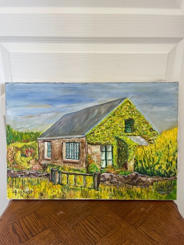 Peinture huile toile - peinture, ancienne
