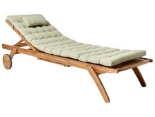 Chaise Longue en Bois d'Acacia