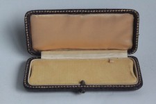 19th Century Iron Gold Leather Bracelet Watch Case (74706)