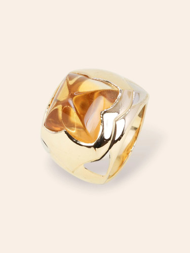 Bvlgari bague pyramide - bague, or