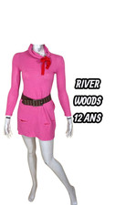 Valeur 95 Euros River Woods Fille 12 ans Neuf  Robe rose manches longues