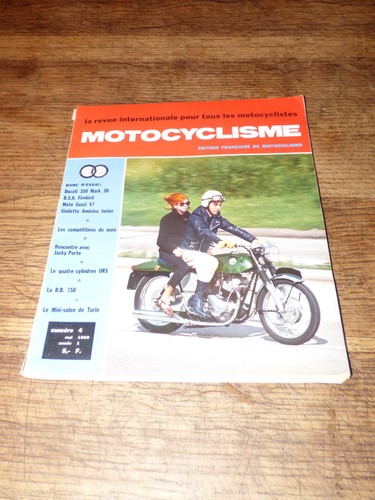 Revue moto cyclisme 4 1969 - moto,