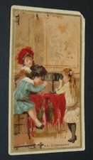 CHROMO 1885-1900 CHICOREE DOCTOR J. LERVILLES CHILDREN'S GAMES KALEIDOSCOPE