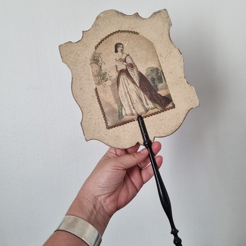 Eventail ecran ancien 1830 - ecran,