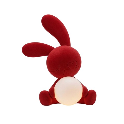 Veilleuse lapin floqué lampe - lapin,