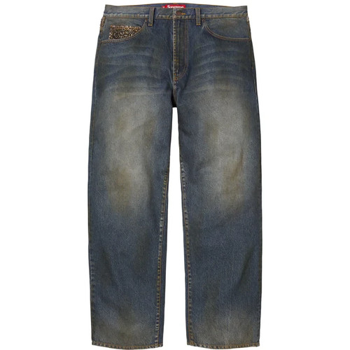 Jean ample supreme leopard - jean, en