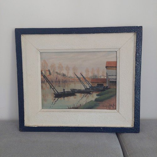 Tableau signé dagobert 1945 - signé,