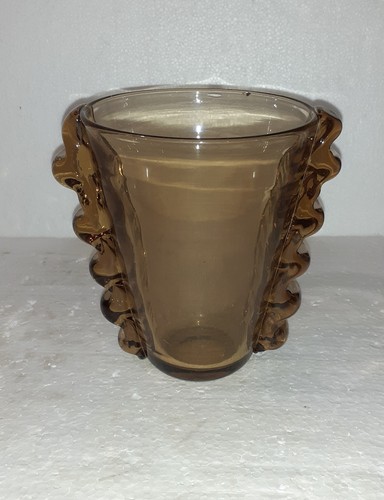 Joli vase verre ambre style - verre,