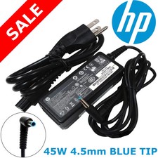 Genuine HP Laptop 45W 19.5V AC Adapter Charger Power Supply Blue Tip 741727-001