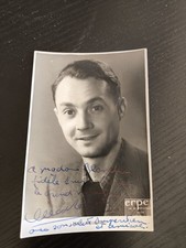 PHOTO ERPE AUTOGRAPH MAX REGNIER DRAMATIC ACTOR ORIGINAL SIGNATURE YEAR 30 VF