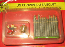 Village Astérix & Plastoy - Collector-Convive banquet, bois, palissade (n 59).
