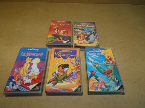 Lot cassettes vhs walt - de,