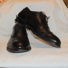 ALDEN 909 Black Medallion Cap Toe Oxford Shoes Men’s Size 9 B/D Made In USA $698