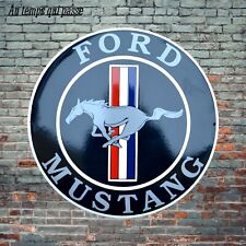 Plaque émaillée FORD MUSTANG - 41 cm -  enamel sign emailschild