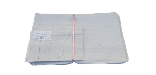 Drap plat taie ancien pur - taie,