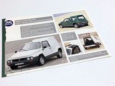 1995 Aixam MEGA Fourgon Information Sheet Brochure - French