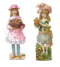 2 Chromos anciens découpis