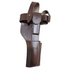 (PACK DE 2) étui allemand C96 manche balai Mauser MARRON - reproduction