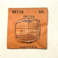 Verre montre SUC RW 715D - WESTCLOX - 27,1x24,2 [NOS] (Watch crystal)