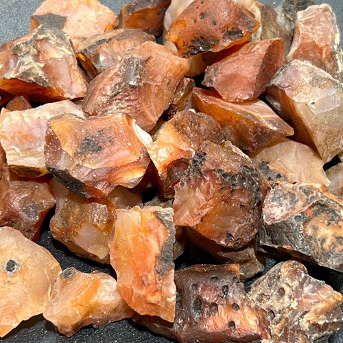 Red carnelian agate crystal - red,