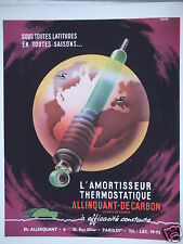 1952 PRESS ADVERTISEMENT CARBON LINTING THERMOSTATIC SHOCK ABSORBER