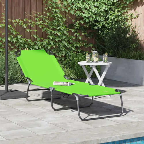 Chaise longue pliante