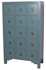 Chinois Meuble Armoire en Bois Chine Commode Feng Shui Tiroirs Vintage