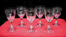 SAINT LOUIS MASSENET CLEO 6 WINE GLASSES WINE GLASSES CRYSTAL GRAVE NAPOLEON III C