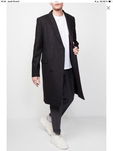 Manteau long homme - trend, neuf